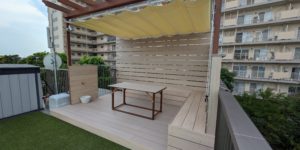 天空のリゾート！いいえそこは自宅のバルコニーです。